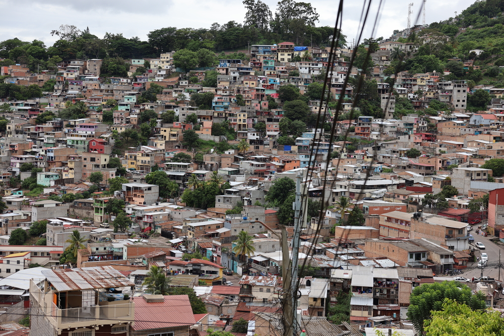 Blick auf den Stadtteil El Manchén in Tegucigalpa, Honduras